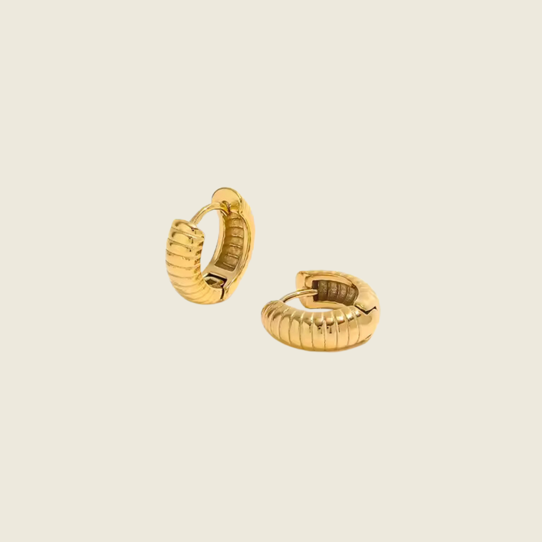18k gold plated waterproof earring by novélle