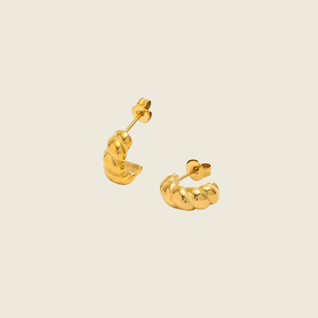 18k gold plated waterproof earring by novélle