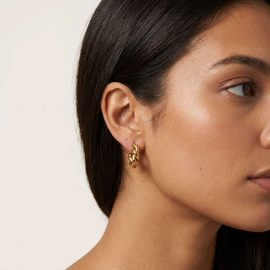 Mini Twisted Hoops