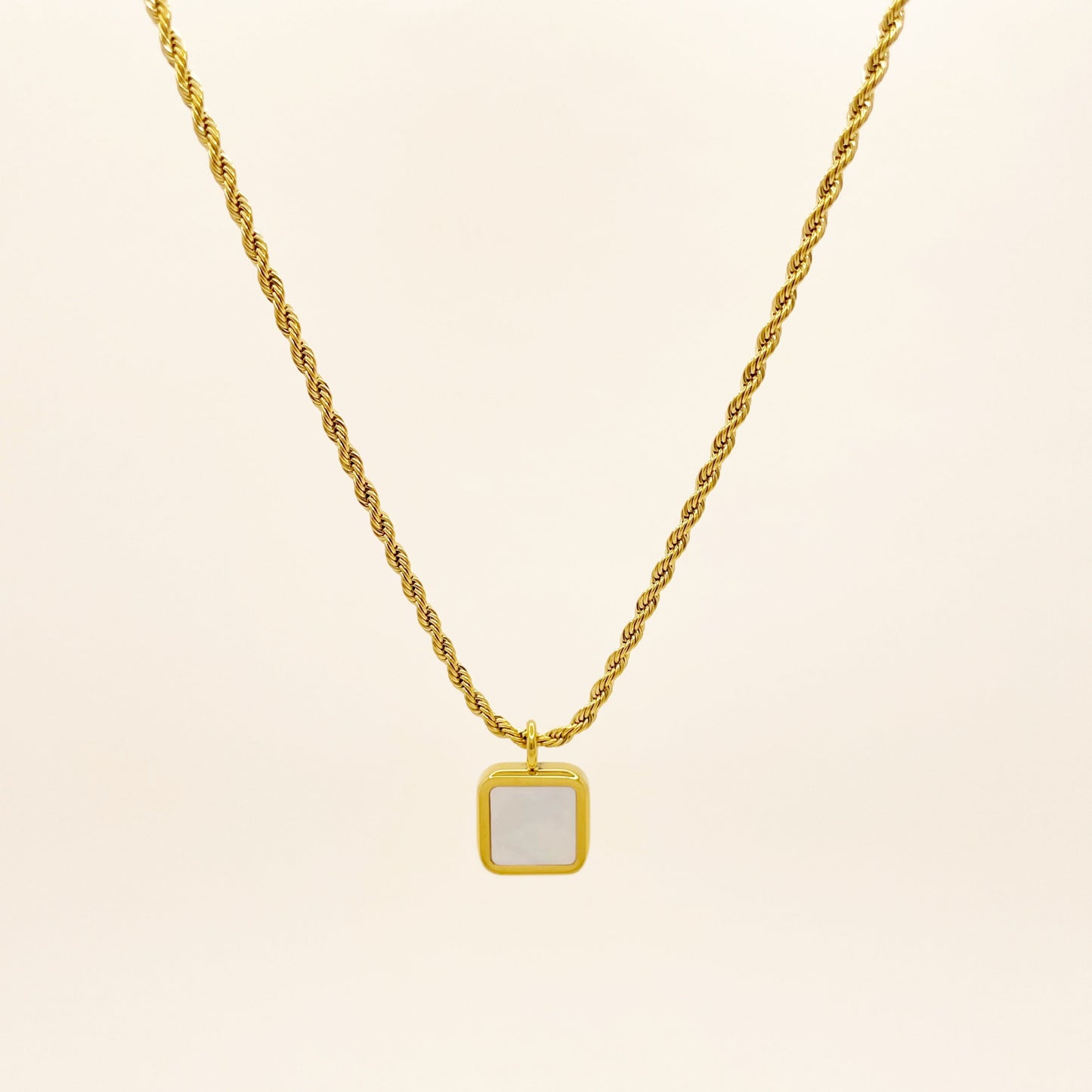 Pearl Square Necklace