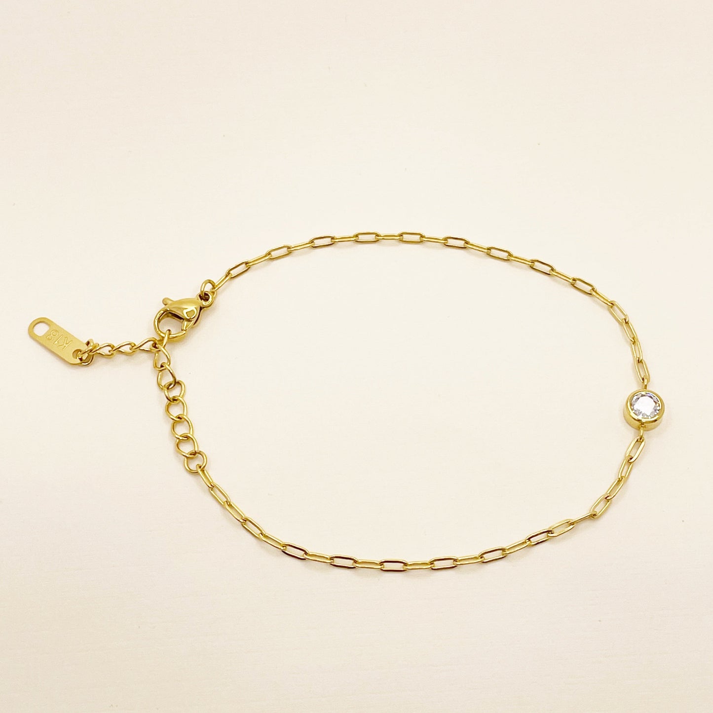 Lone Gemstone Bracelet