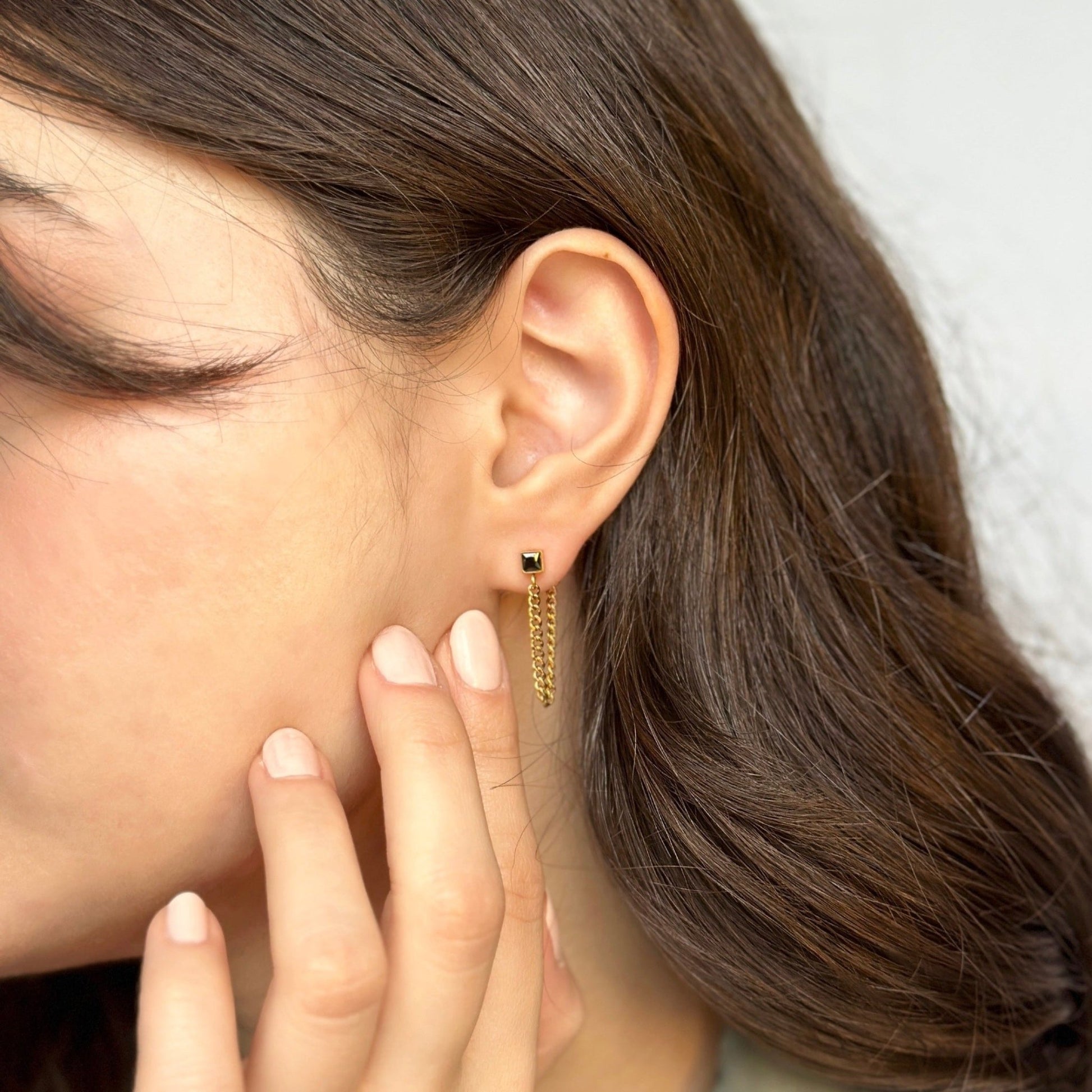 Black Onyx Earring - novélle