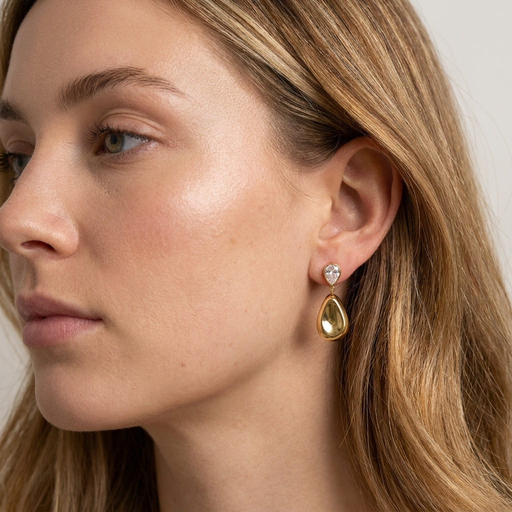 Pebble Drop Earrings