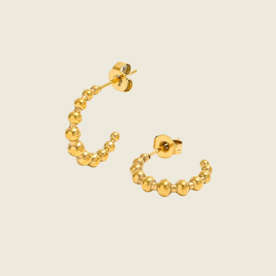 Beaded Hoops
